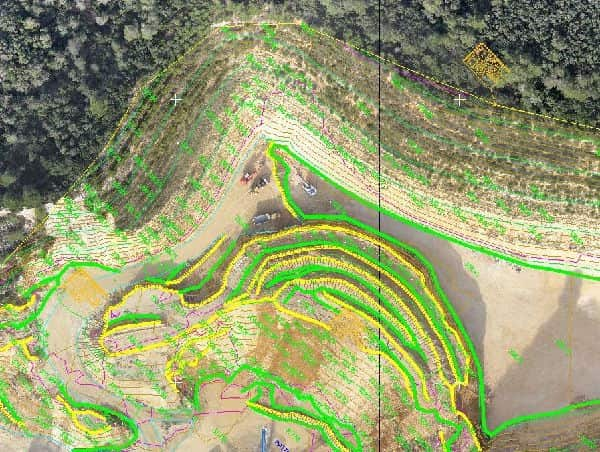 Fotogrammetria con drone curve di livello Torino