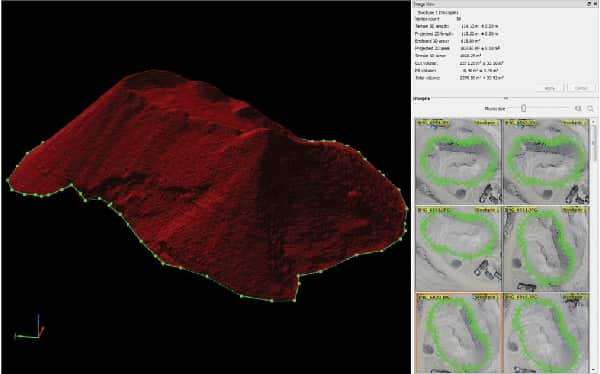 Topografia con drone calcolo volumi Genova